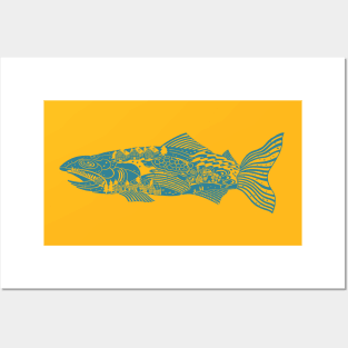 Blue Trout Tale Posters and Art